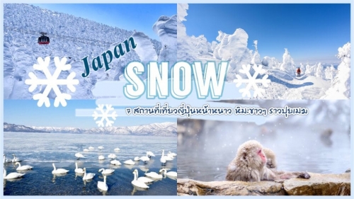 ทัวร์ญี่ปุ่น - ชี้เป้า 7 สถานที่ เที่ยวญี่ปุ่นหน้าหนาว หิมะขาวๆราวปุยเมฆ